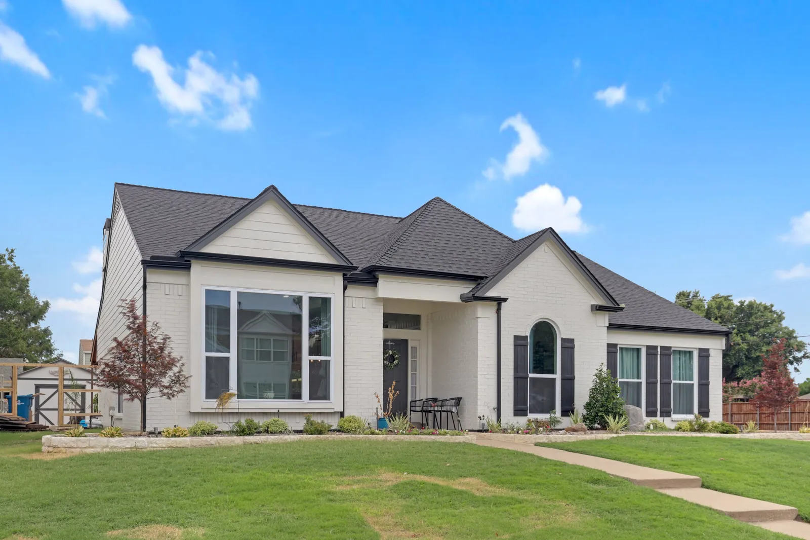 After: front of home and landscaping
