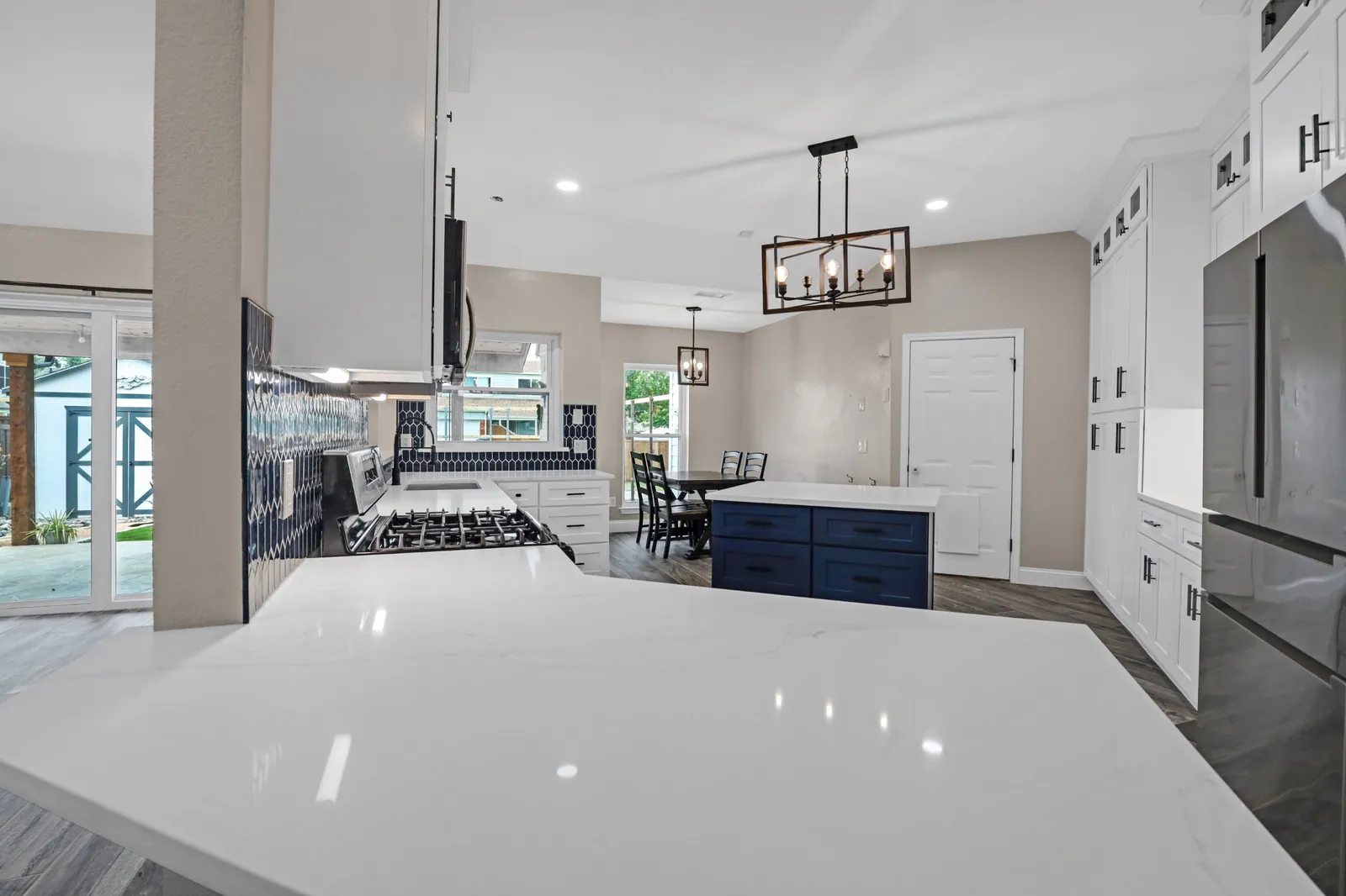 After: kitchen and dining nook view
