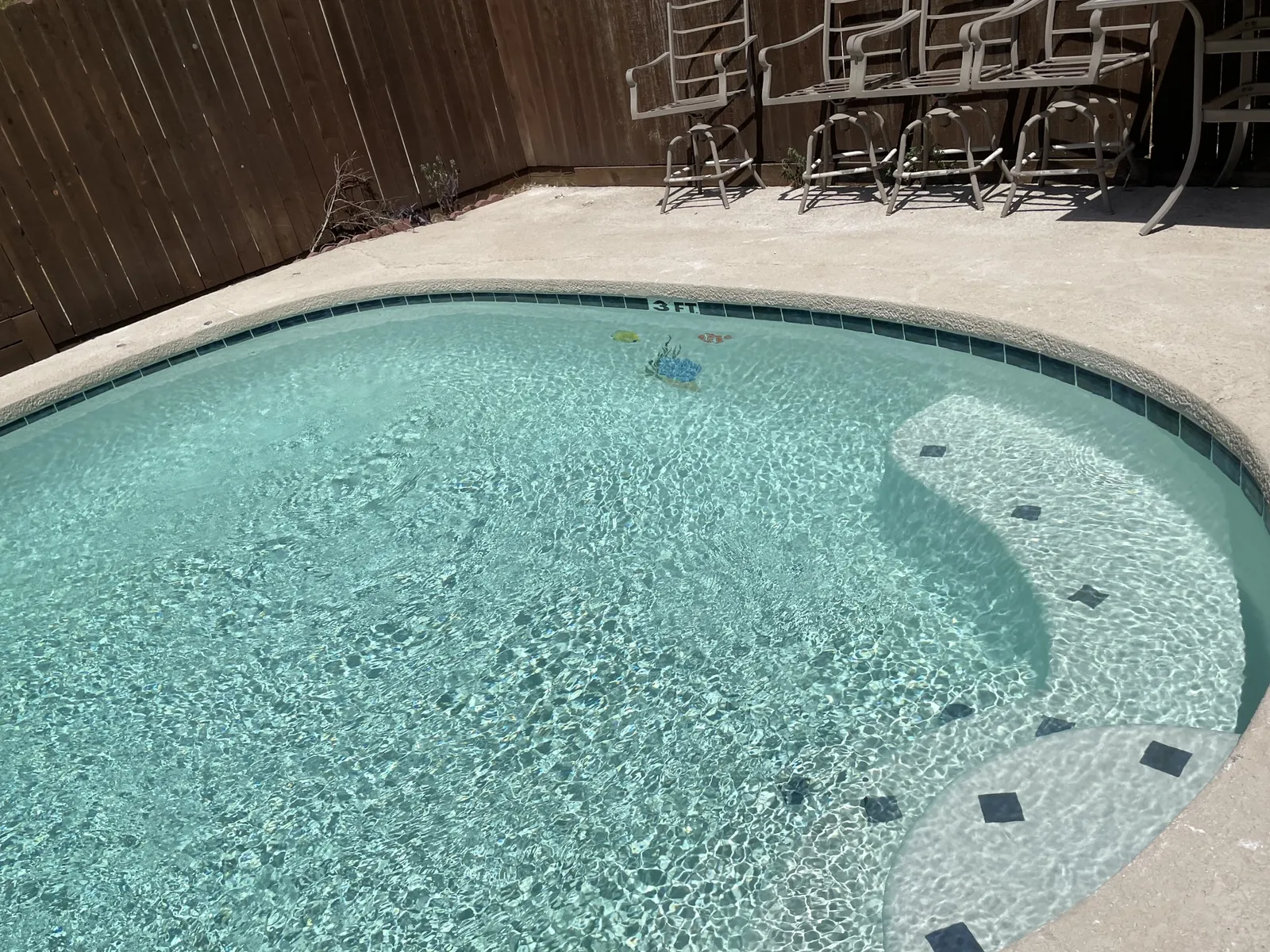 After: steps with accent tiles